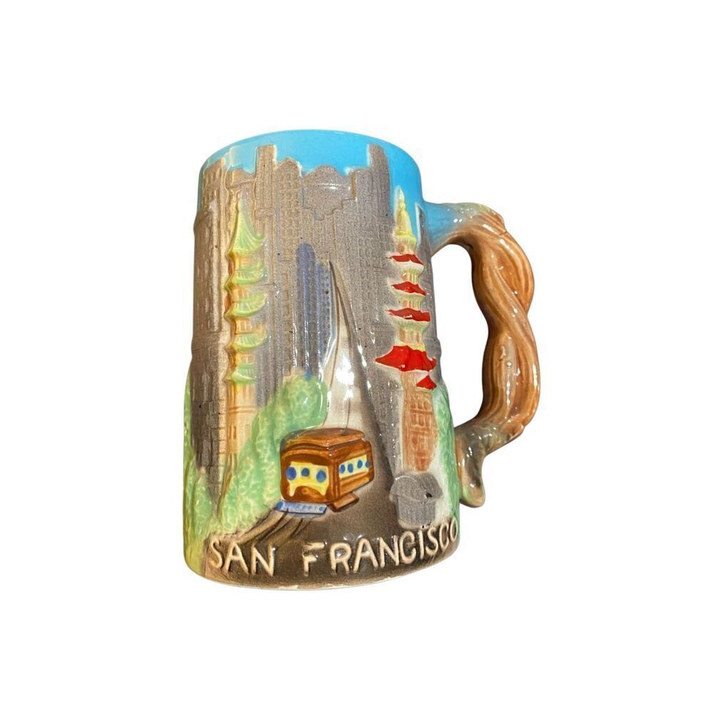 Vintage otagi San Francisco, large and painted coffee/tea mug